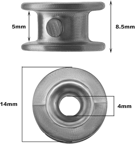 Miniatura 4 de 10 Uds hierba Trimmer cabeza ojetes aleación aluminio manga cuerda Trimmer jardín cepillo cortador piezas accesorios para jardín agrícola