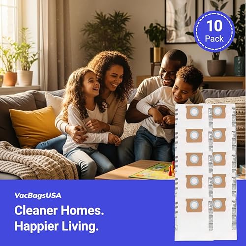 Miniatura 5 de Paquete de 10 bolsas de repuesto para recolección de polvo de eficiencia estándar para Shop-Vac tipo H, 90671, 9067100, 9067108, 9067111, 9067127,