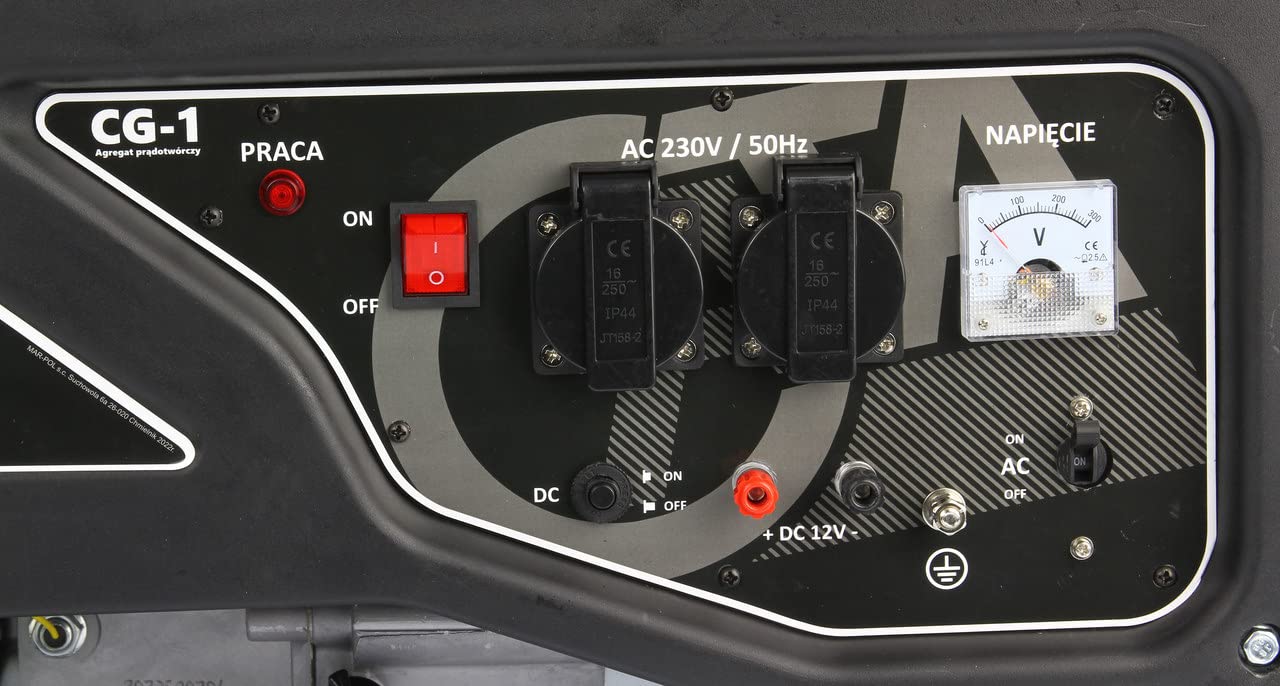 Generatore di Corrente Elettrica Elettricità Cata | a Benzina 15L | 3,2 kW | Portatile | 7CV 210cc | Funzionamento Continuo per 11h