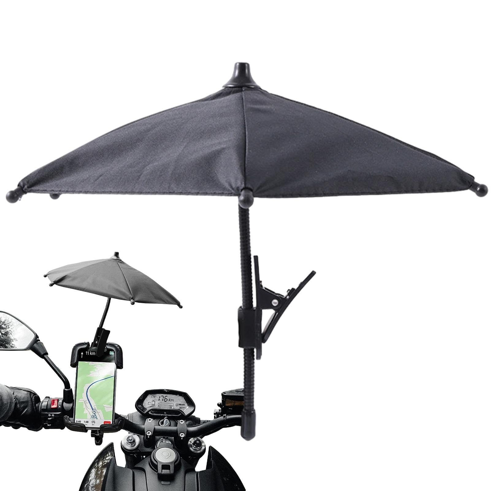 PW TOOLS Parasol Pour Téléphone Portable Avec Ventouse - Parapluie Universel