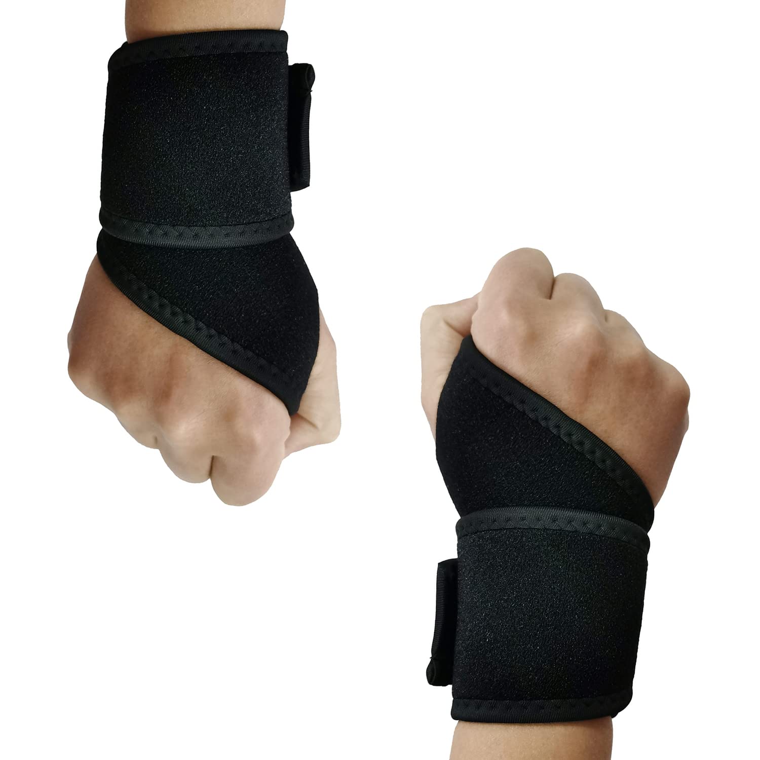 CGBOOMWrist Support Brace, Adjustable Wrist Strap Reversible Wrist Brace Strap for Fitness, Weightlifting– Fits Right and Left Hand