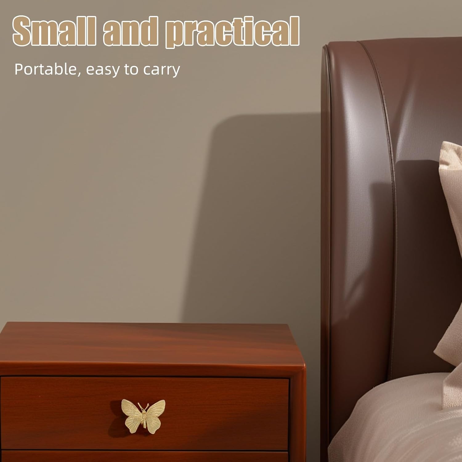 Gadpiparty Vintage Brass Butterfly Drawer Handle for Wardrobe Furniture
