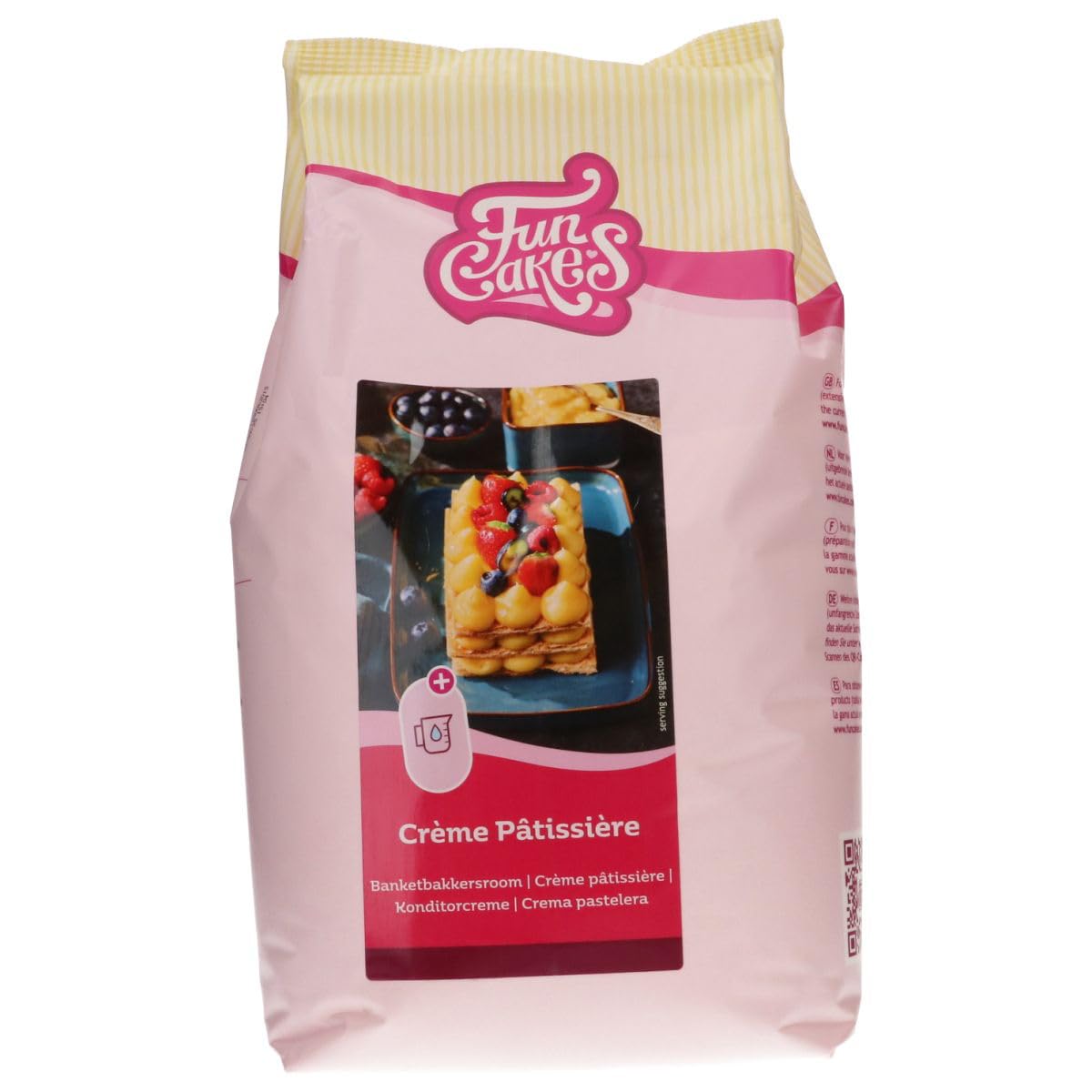 FunCakes Mix per Crème Pâtissière: cupcakes facili da usare, perfettamente uniformi, mini cupcakes o pagnotte, gusto vaniglia, qualità confettiera, halal. 4 kg. - 4000 g