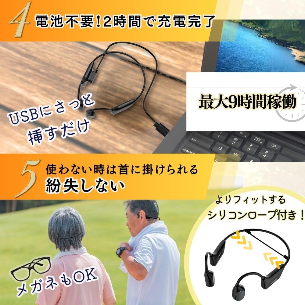 Amazon.co.jp: 【MIMIKKO みみっこ 集音器 骨伝導 】 耳をふさがない