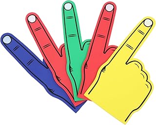 UKCOCO Guante De Juguete Dedo Mano De Espuma Gigante Porristas Favores De Deportes De Equipo Apoyos De Los Fanáticos del Concierto Web Guantes Blue