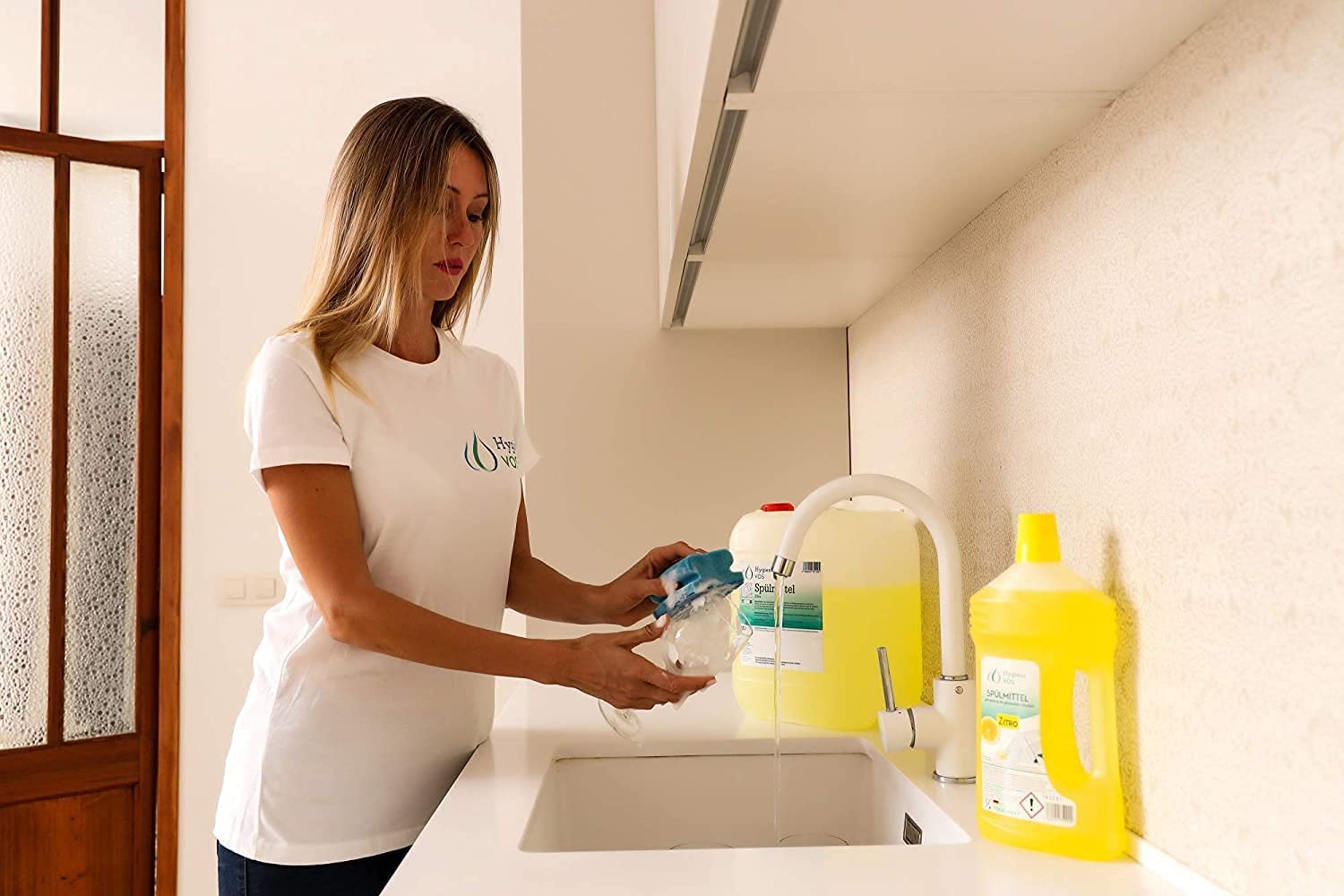 Hygiene Vos Detersivo per lavastoviglie Citro 5 Litri Ecologico ad alto potere sgrassante Detersivo perfetto per gastronomia, industria e casa