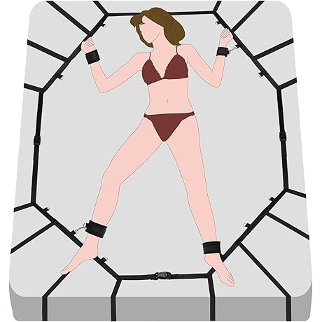 Romantic SM, Sex Bondage BDSM Kit Bed Restraints Set