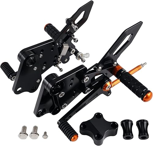 HAIBING Para KTM Duke 125 200 250 390 2018-2021 - Juego de reposapiés trasero de carreras de motocicleta múltiples estribos ajustables, accesorios