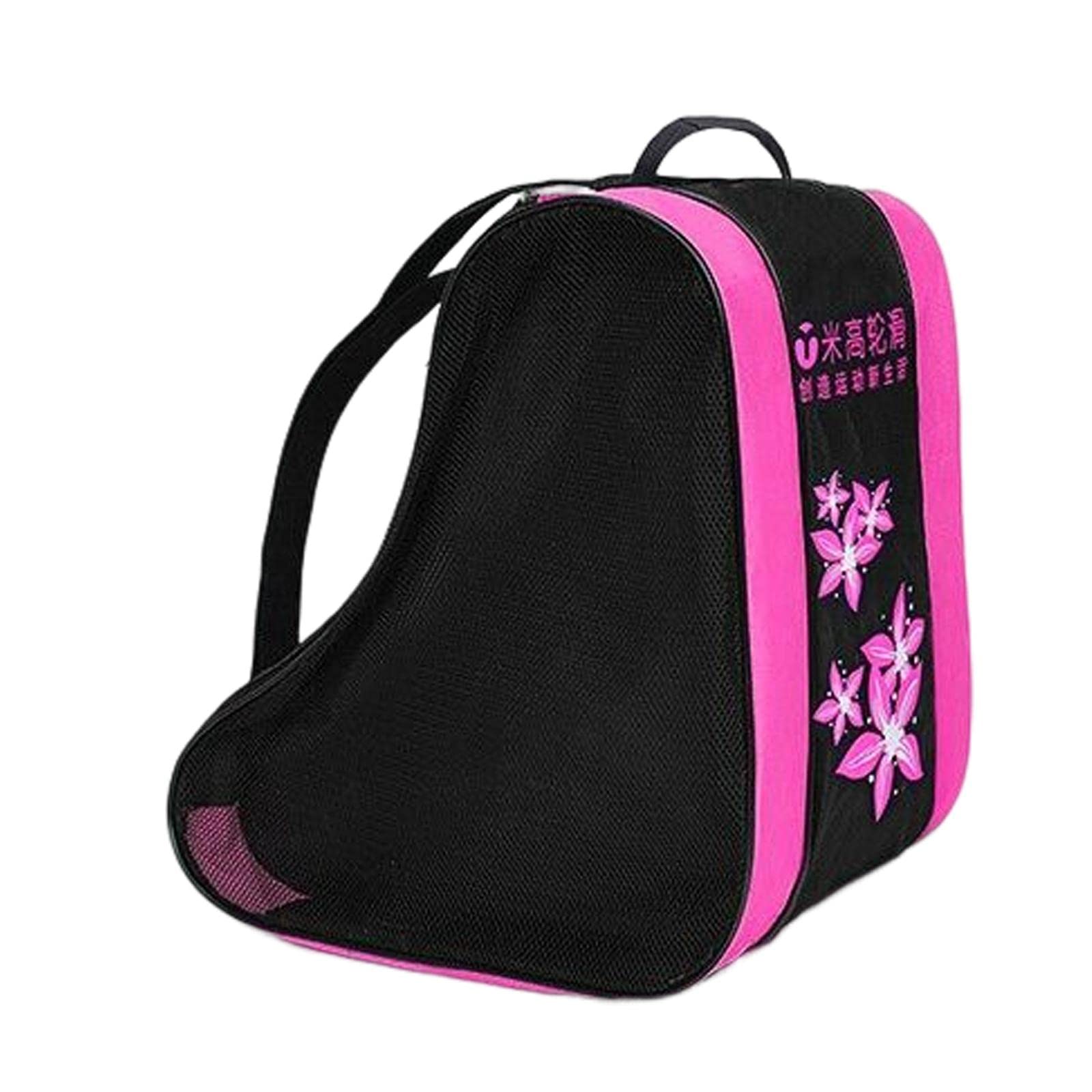 CAQYPVH 3-Layer Storage Bag for Kids' Roller And Inline Skates, pink, 40x40x30cm