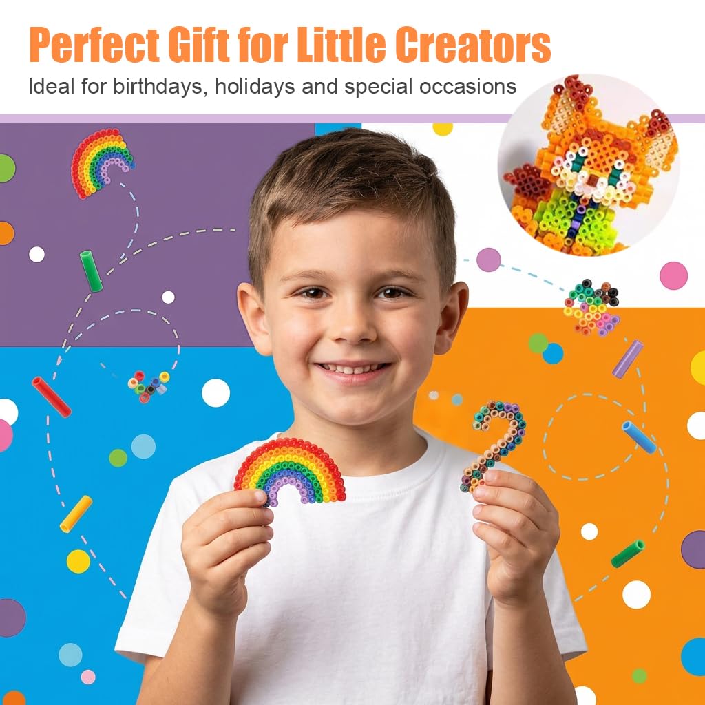 48 Color Fuse Beads Kit - Pixel Art Fun! -6