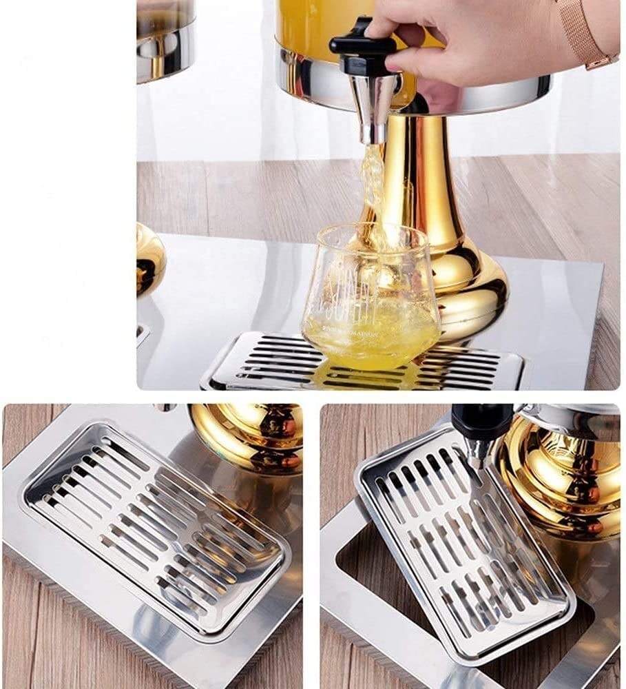 Distributeur de boissons de table Distributeur de bière tour distributeur de bière distributeur automatique robinet distributeur de boissons chaudes et froides 2 boissons de jus en acier inoxydable 16
