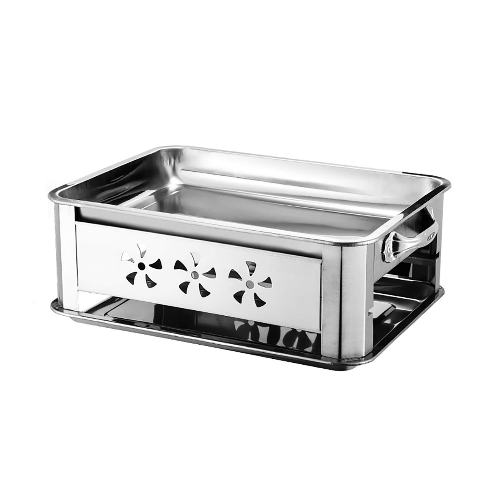 GTHTUHFD Bbq Barbeque Barbecue Grill,Heated Smokeless Alcohol Grilled Fish Stove, Seafood Pot,Aluminum Alloy,Indoor And Outdoor,45cm*30cm