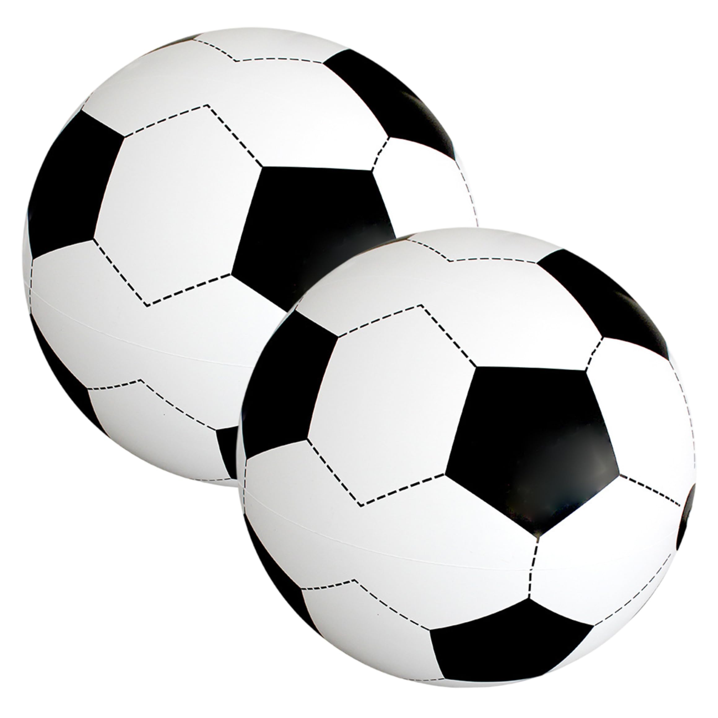Fútbol Inflable Gigante de 2 uds., Pelota de fútbol de Gran tamaño para Jugar al Aire Libre para Playa, jardín y Parque, 47 Pulgadas