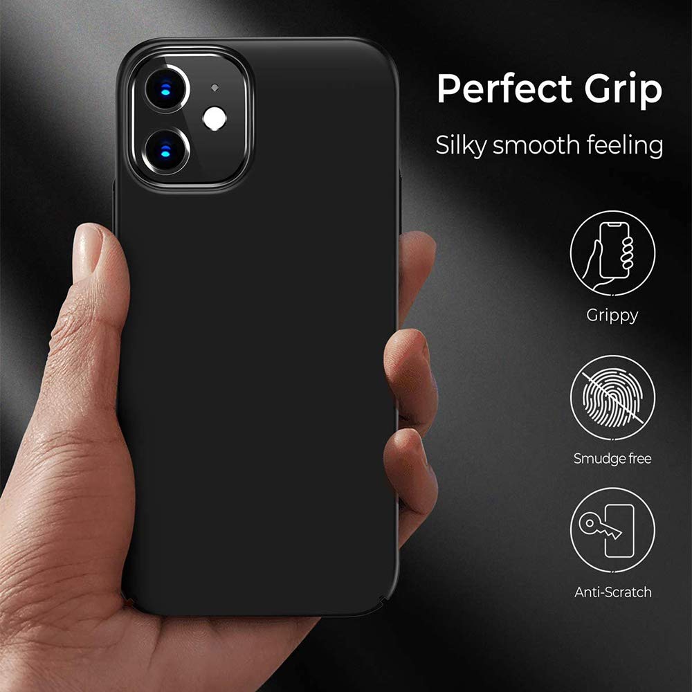 memumi Ultra Sottile Custodia per iPhone 12 Mini, 0.3mm Super Light Matte Hard Cover Posteriore per iPhone 12 Mini 5.4, Sottile Cassa del Telefono Minimalista Progettato