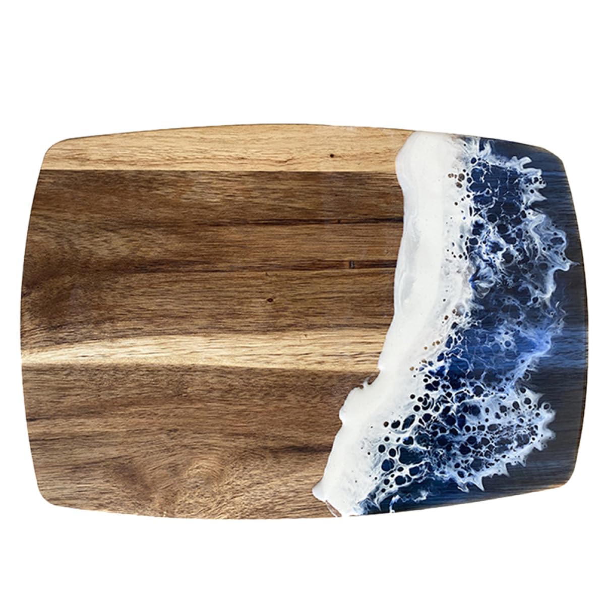 Planche à découper en bois d'acacia et résine VICASKY au design unique
