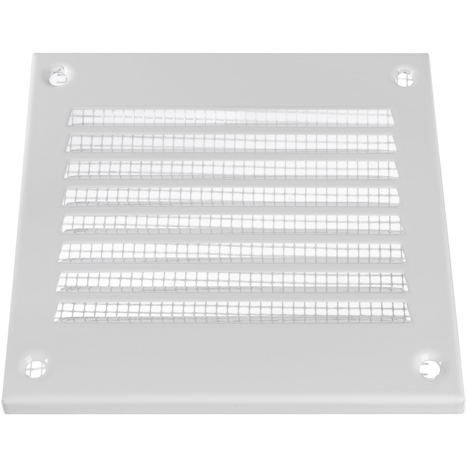 Vent Systems Griglia di ritorno dell'aria in metallo, 100 x 100 mm, con protezione contro i parassiti, copertura di ventilazione HVAC per il miglioramento della casa, 100 x 100 mm, confezione da 2