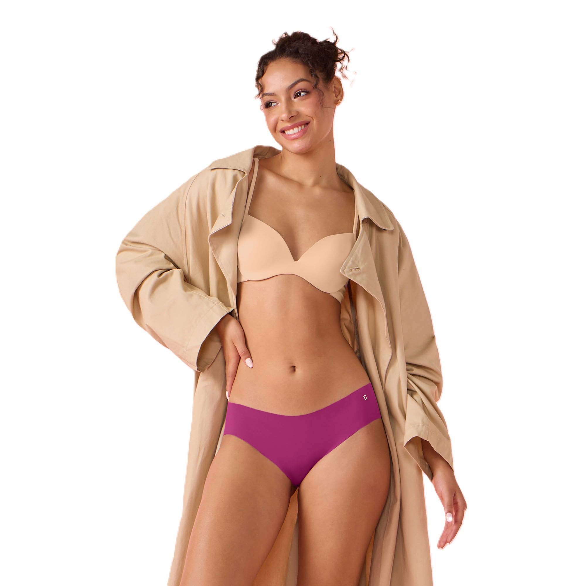 enamor Innovations Invisi, All Day Comfort, Low Waist Bikini Panty for Women - No Visible Panty Lines, Sweat Wicking, Free Cut, Regular Coverage - PB40-picture-16