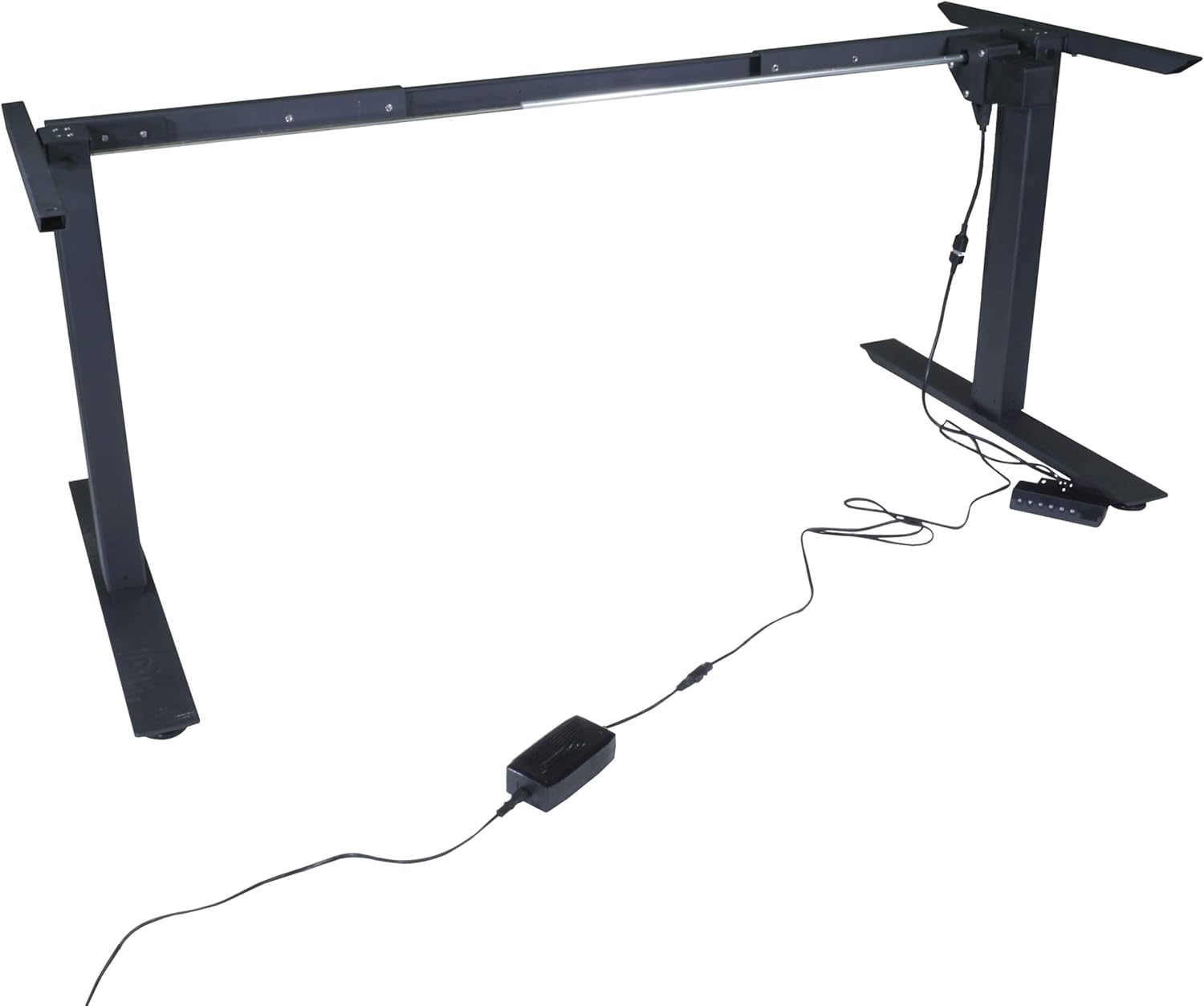 Titan Fitness A2 Adjustable Sit/Stand Desk Frame 43" - 63" W 27" - 46" H Black