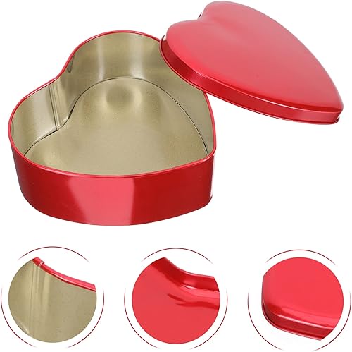 Miniatura 9 de Caja vacía de metal con forma de corazón: 10 unids cajas de chocolate con tapa latas de cosméticos latas de regalo de fiesta de San Valentín