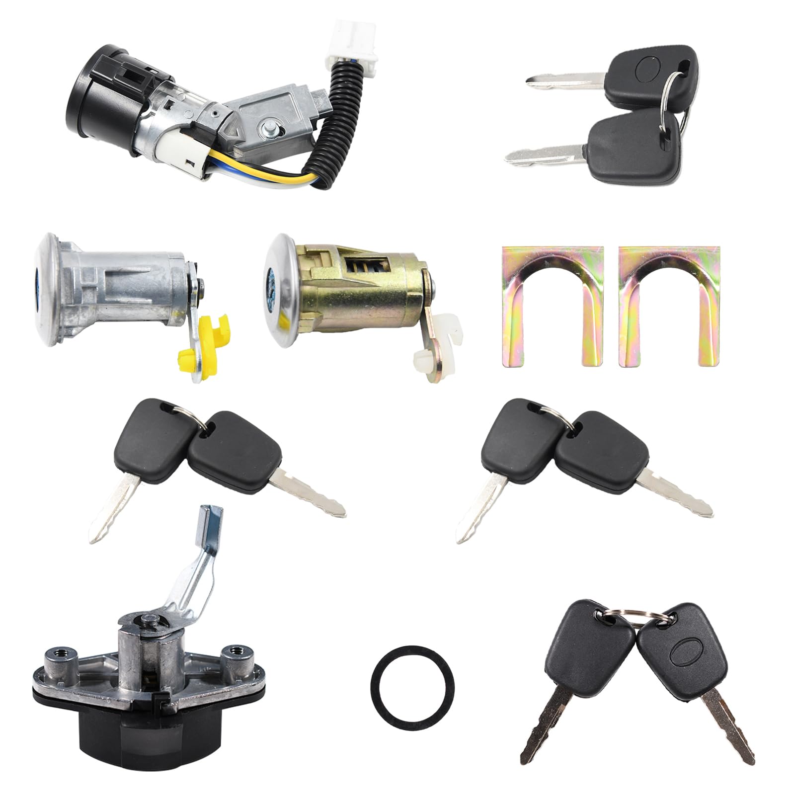 Cylindre de serrure de porte pour Peugeot 107 Citroën C1 Toyota Aygo