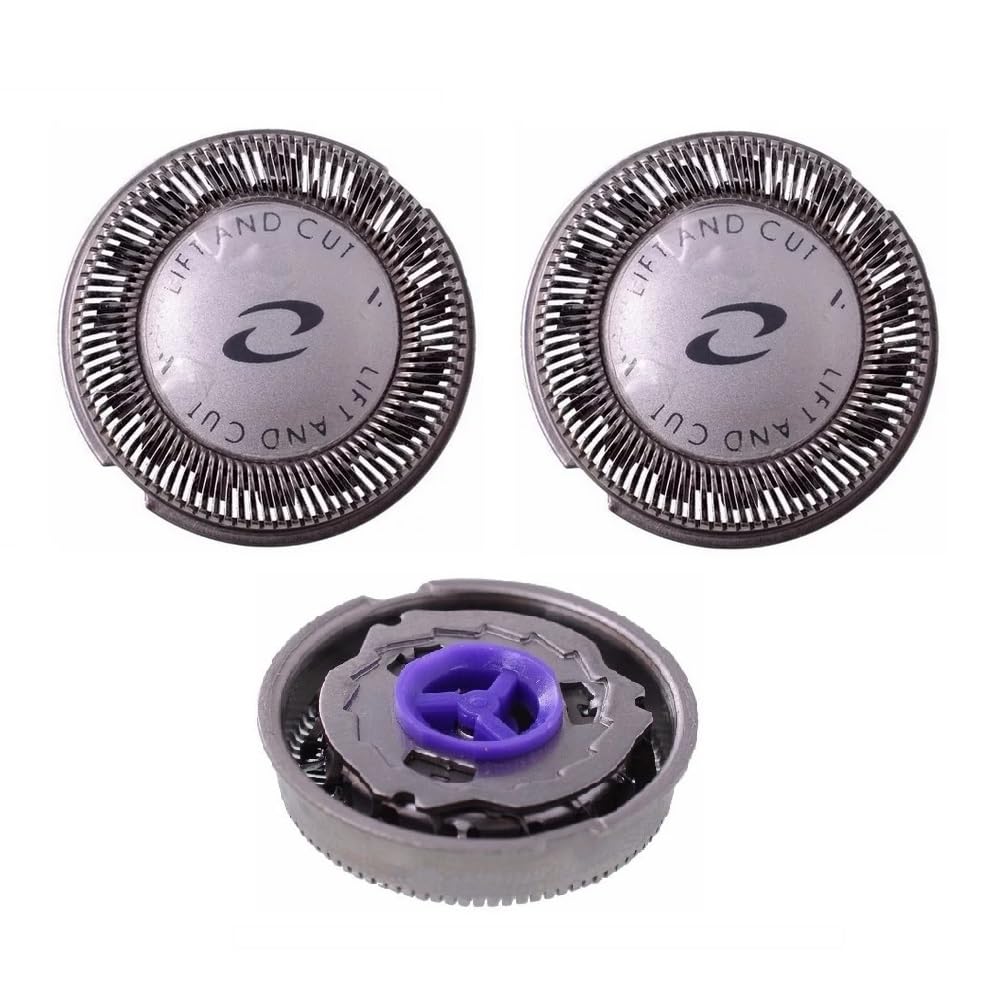 3Pcs HQ55 Replacement Shaver Heads for Philips Norelco HQ3 HQ4 HQ55 HQ56 HQ6 Electric Shavers Razor Blade Compatible with HQ300 HQ5625 HQ916 HS190 HQ6859 HQ6990