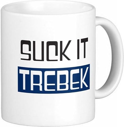 Taza de café de cerámica Suck It Trebek de 11 oz Quick Mugs 2 U