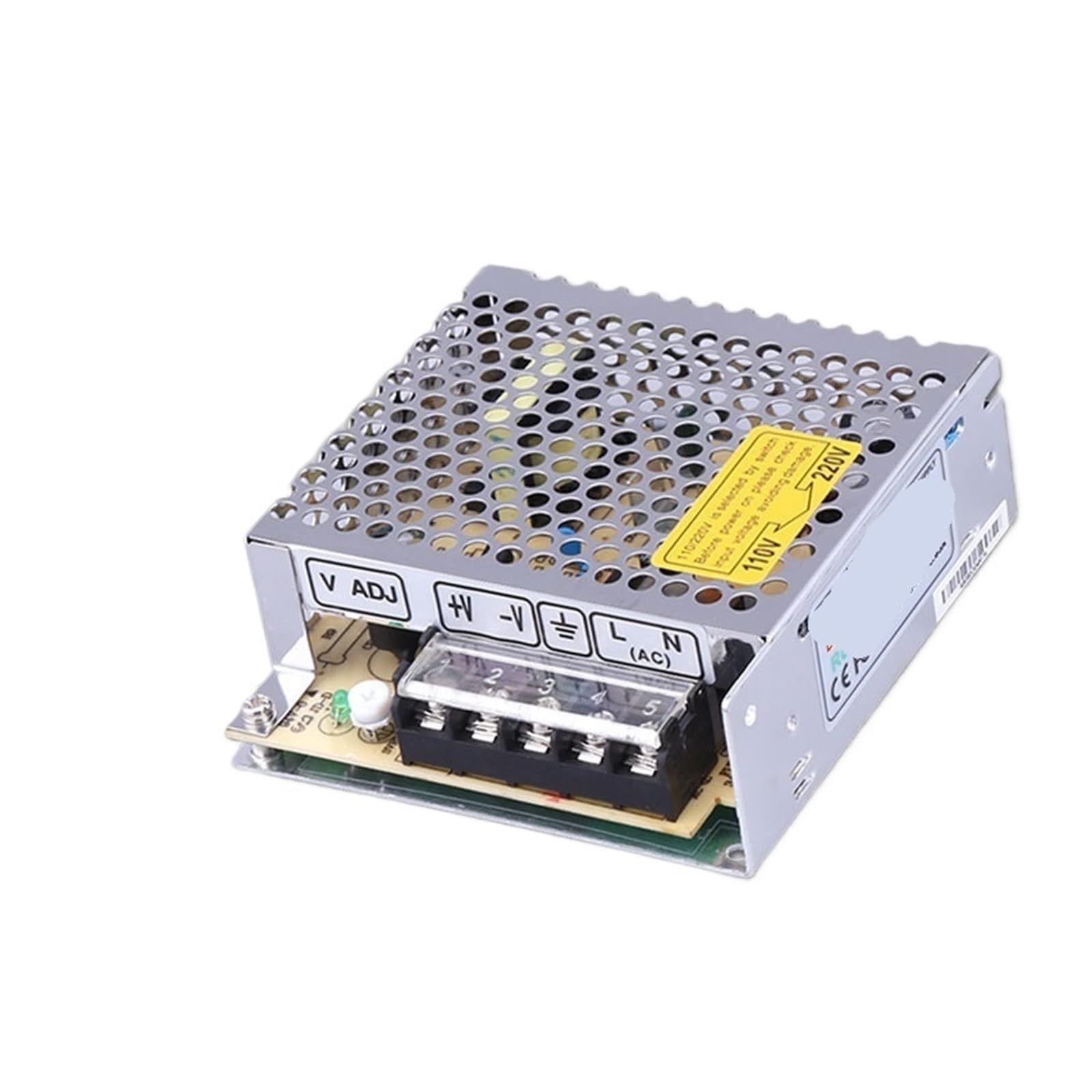 PWANUIGTE 15W Switching Power Supply S-15W Input 220VAC to DC 5V12V24V Industrial Monitoring LED(S-15-12)