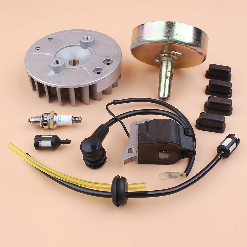 DUNLAP Kit de Tambor de Embrague 9T de Bobina de Encendido de Volante Apto for GX35 GX 35 35CC, Motor de Gasolina pequeño de 4 Tiempos, repuestos for desbrozadora