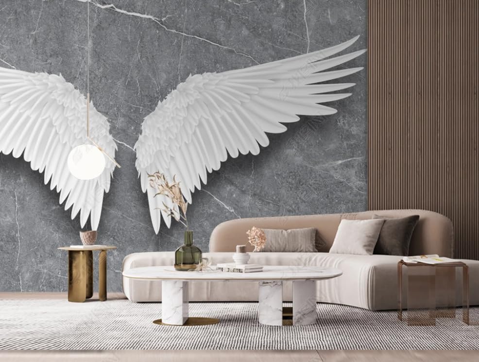 Papier peint intissé géant salon poster mural ailes d'ange