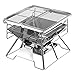 Przenośny Węgiel Ze Stali Nierdzewnej Grill, Składany Idealny Z Torbą Do Transportu, Kemping, Kemping I Backpacking, Węgiel Drzewny Bbq Na Zewnątrz Piknik Patio Gotowanie Backyard Party
