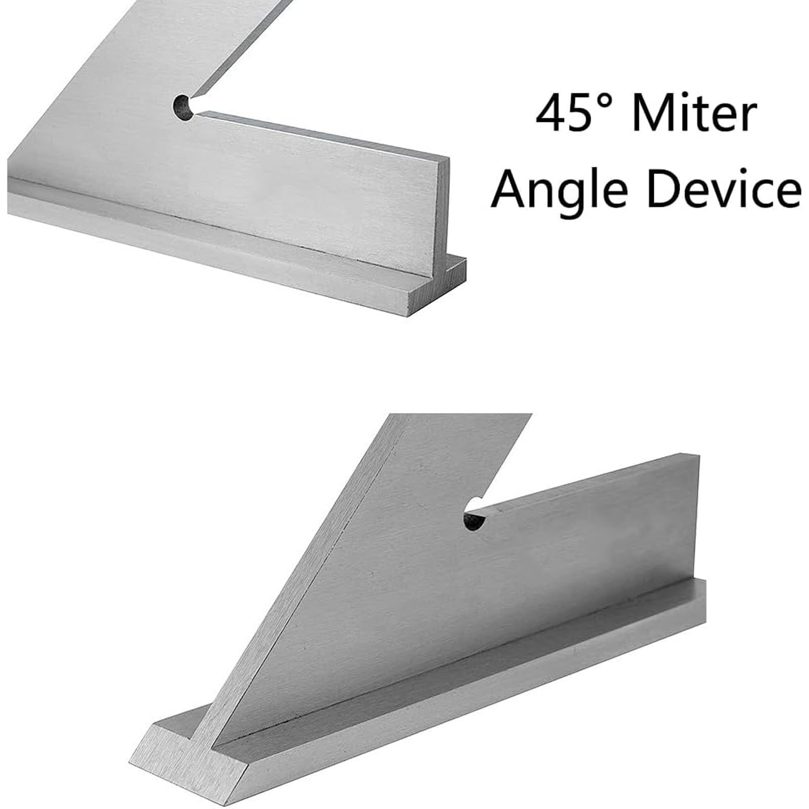 Righello per macchinista a 45 gradi, 150 x 100 mm, DIN 875/2, angolo di 45 gradi, quadrato, per macchinista, ingegnere, quadrato con sedile