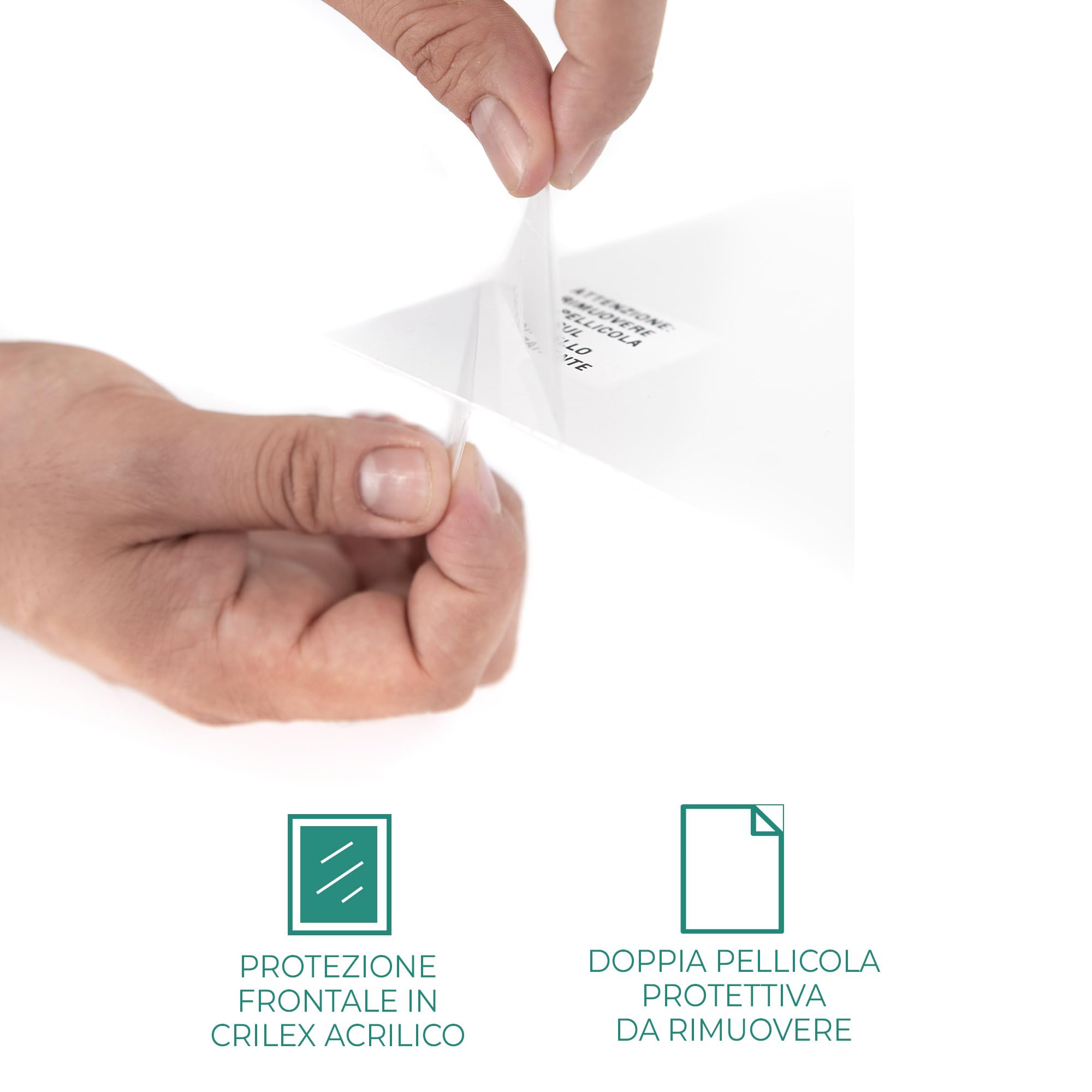 Cornice Portafoto In Legno Bomber Rossa 50x70cm - Con Vetro O Plexiglass, Per Poster E Foto, Made In Italy