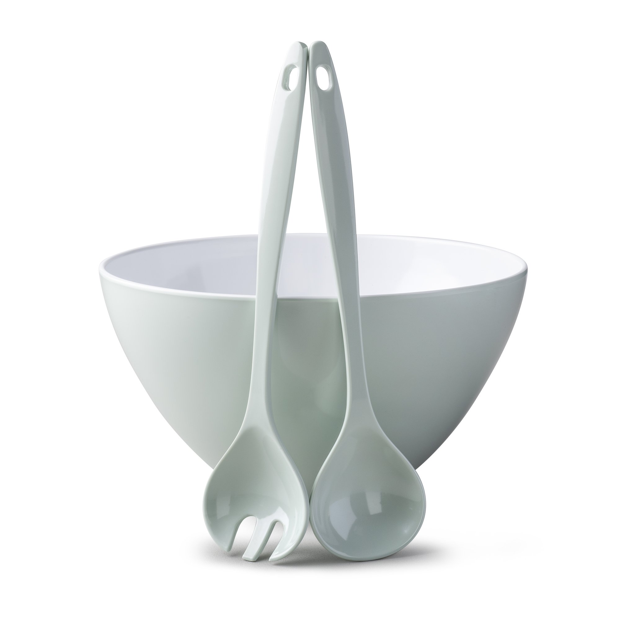 Zeal G217GSET Salad Bowl and Server Set, Sage Green