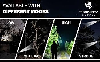 Amazon.com: TRINITY SUPPLY 1000-Lumen Tactical Flashlight for 12