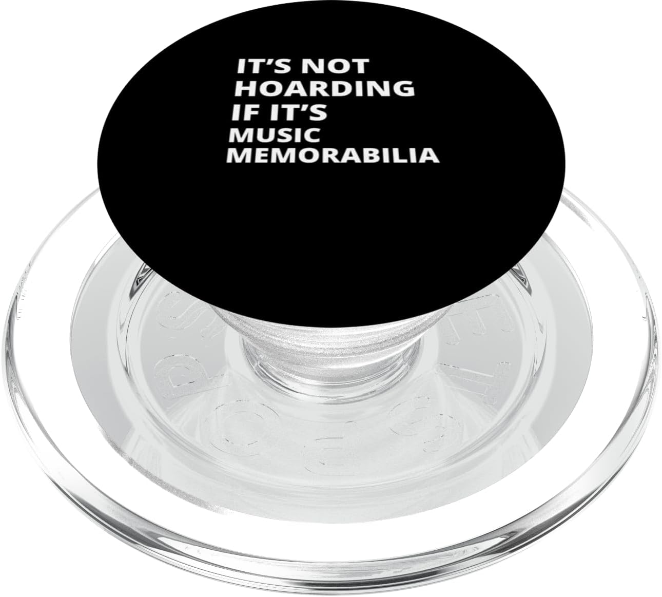 It's Not Hoarding If It's Music memorabilia Collector PopSockets MagSafe PopGrip for iPhone