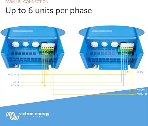 Miniatura 4 de Victron Energy MultiPlus - Cargador inversor compacto de onda sinusoidal pura para batería de 50 amperios, 2000VA 24 voltios