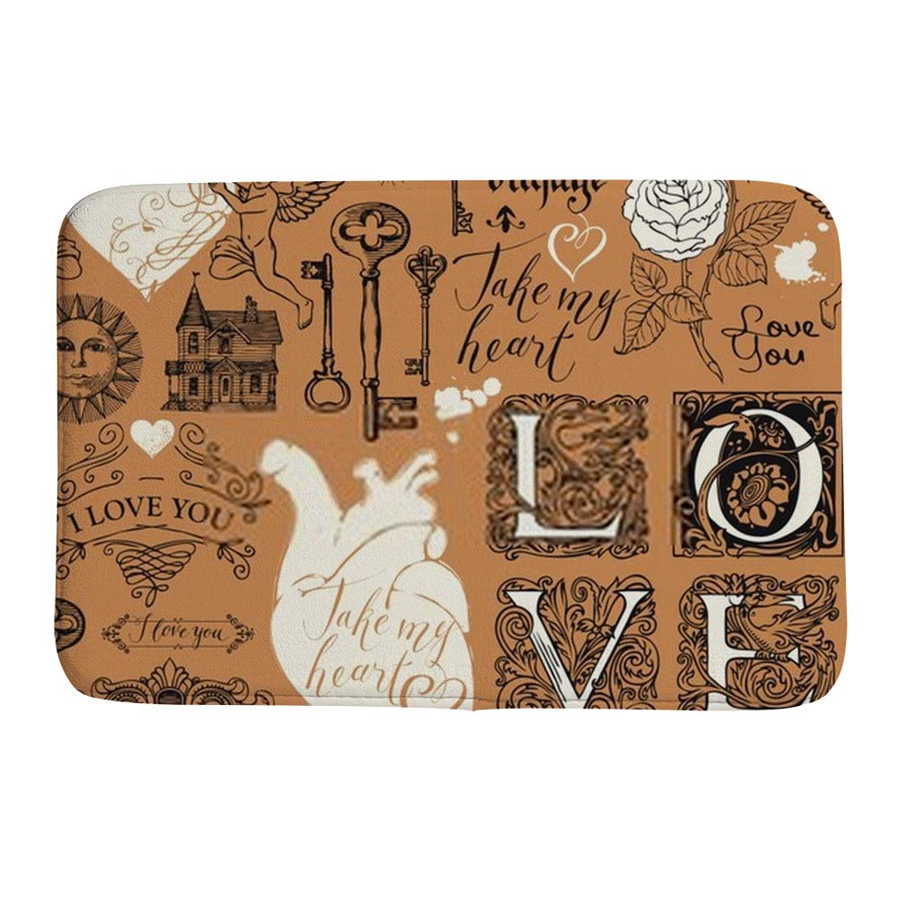 Tapis de bain Love Saint-Valentin, le cadeau idéal aux motifs cœurs