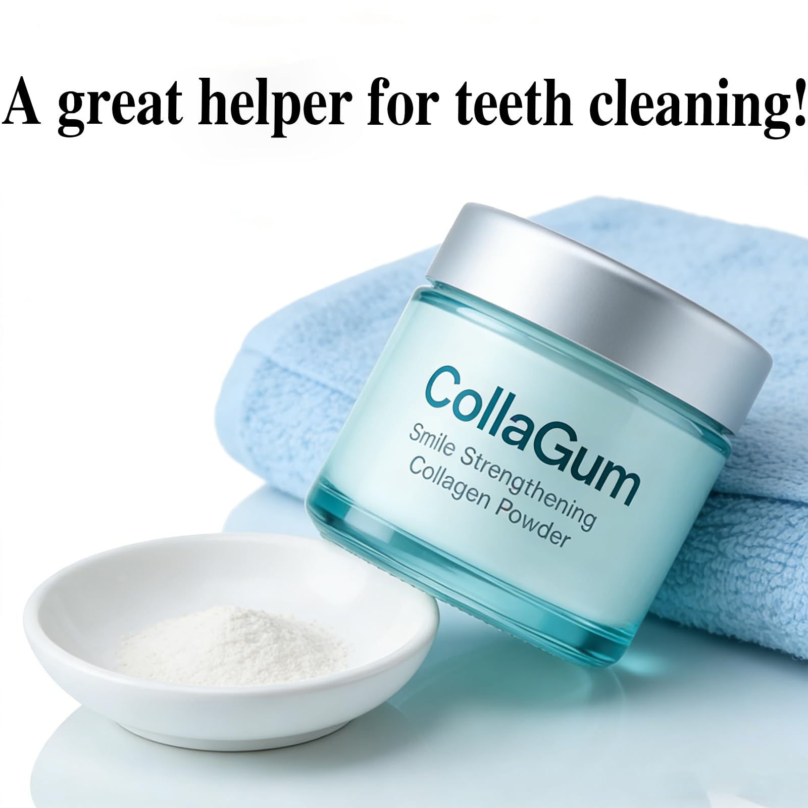 Collagum Smile Strengthening Powder, Smile Strengthening Oral Care Powder with Collagen, Gum & Enamel Protection Tooth Powdere for Daily Use (2) - 4