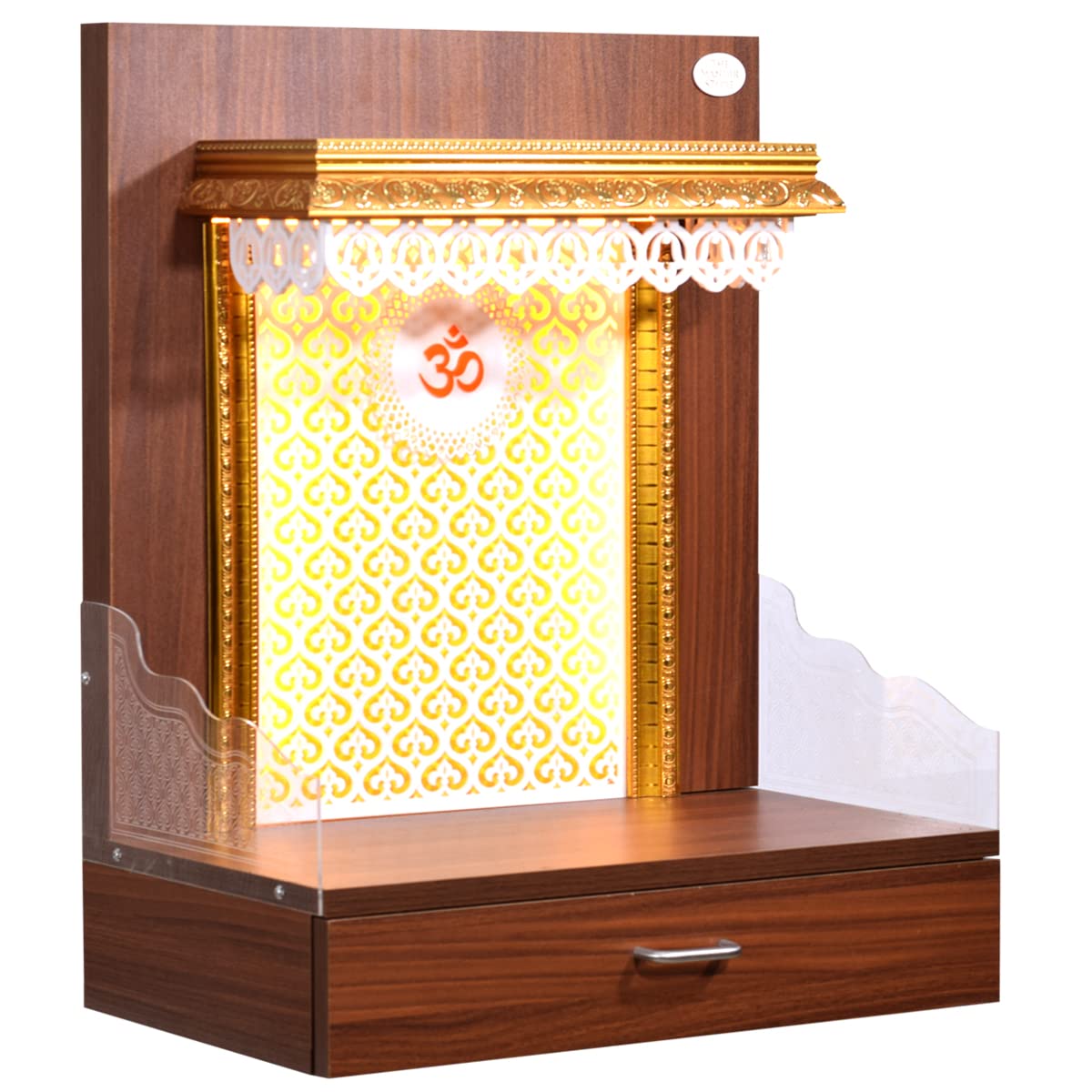 The Mandir Store® Wooden Pooja Mandir/Wooden Home Temple/Large Mandir