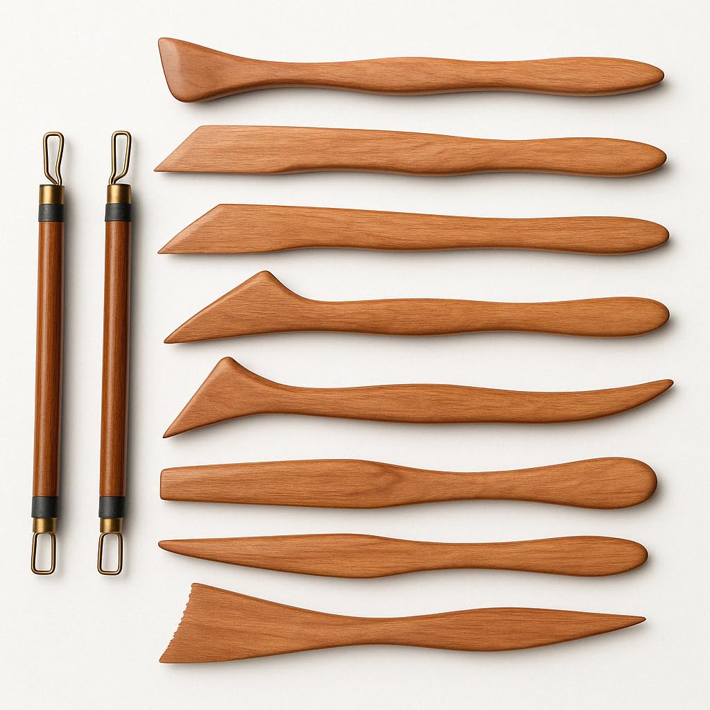 Sponsored Ad - Artists' Clay Modelling Tools (Set Of 10); Craft Modelling & Sculpting Tools For Pottery, Sculptures, Polymer, Paper & Mache - 10 Pcs, Multicolor