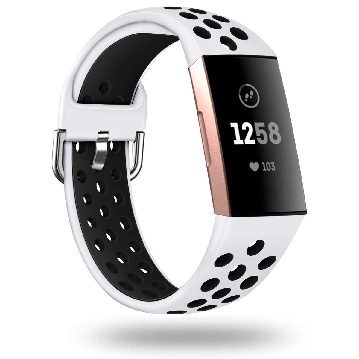 Sport Bands Compatible with Fitbit Fitbit Charge 3/ Fitbit Charge 4/ Charge3 SE, Replacement Wristbands for Women Men Small Large