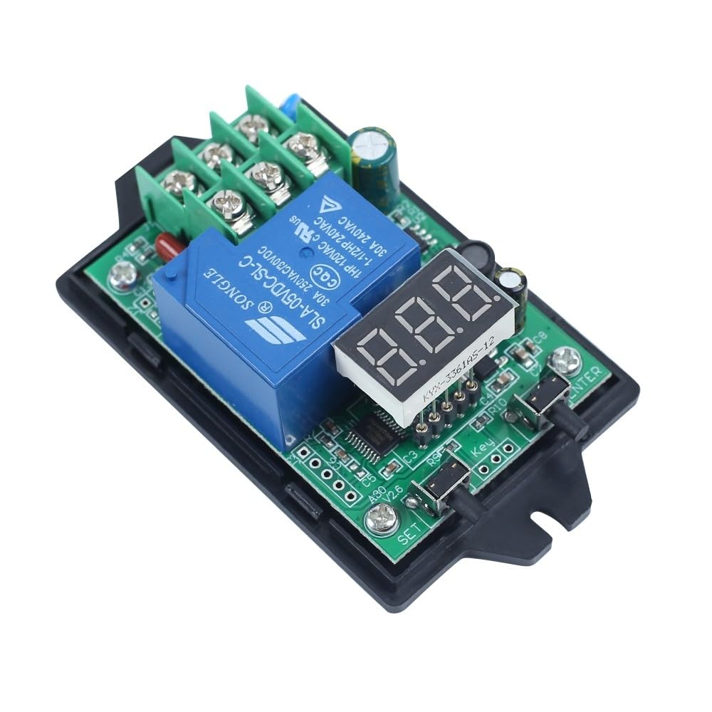 Módulo de monitoreo voltaje CC 0-99.9V, módulo de relé potencia controlador interruptor relé retardo programable protector batería