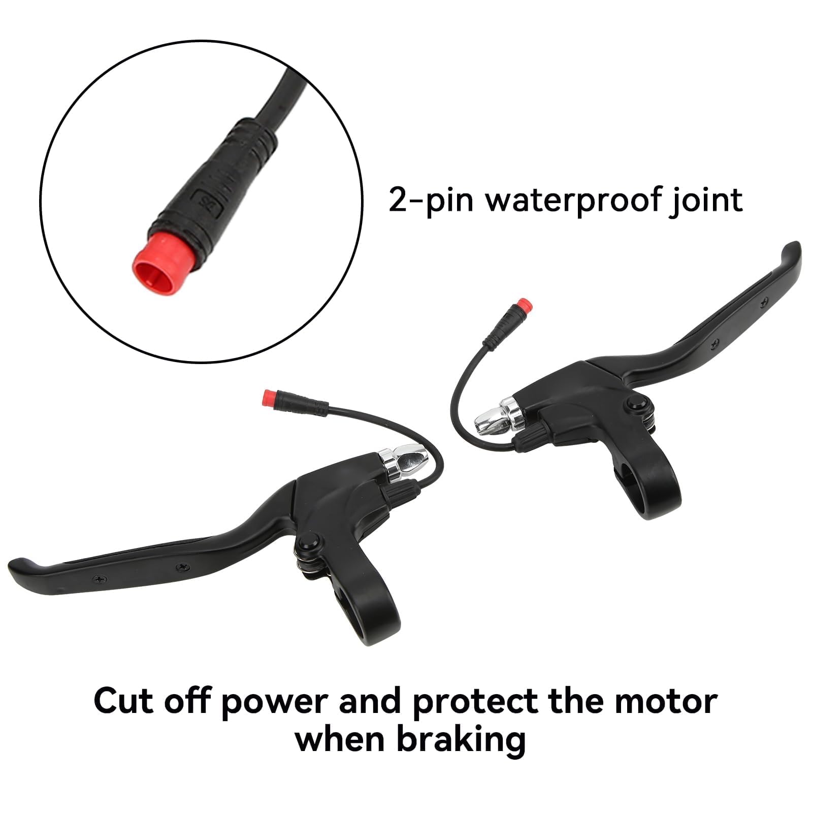 Paire De Leviers De Frein à 2 Broches Pour Vélo électrique – Compatibles Et Faciles à Installer