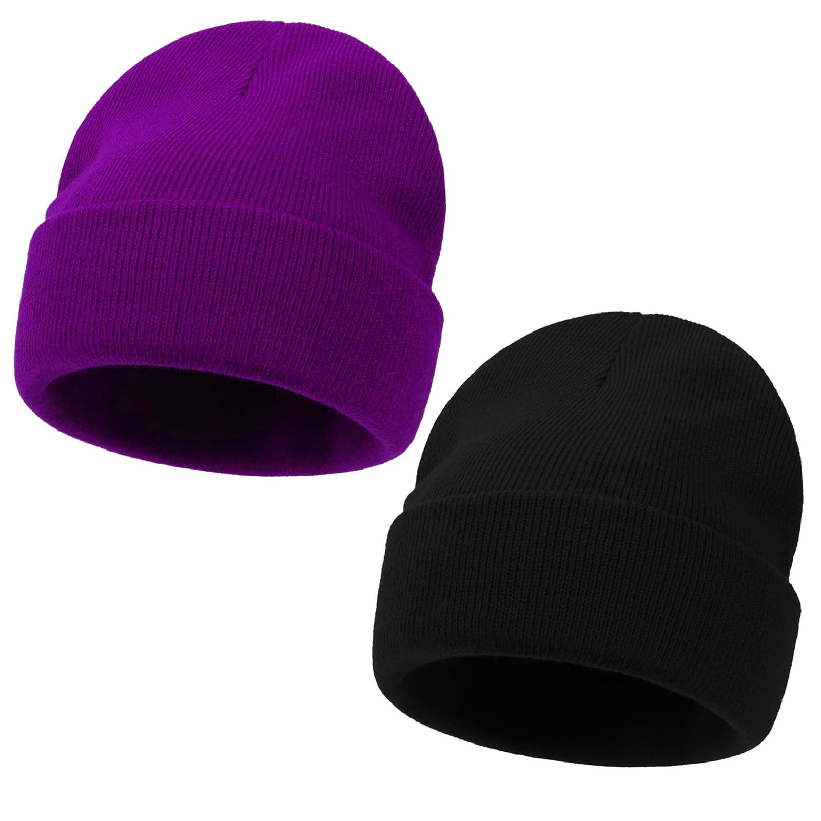 Kids Beanie Boys Girls Winter Hats Children Cuffed Knit Warm Skull Caps