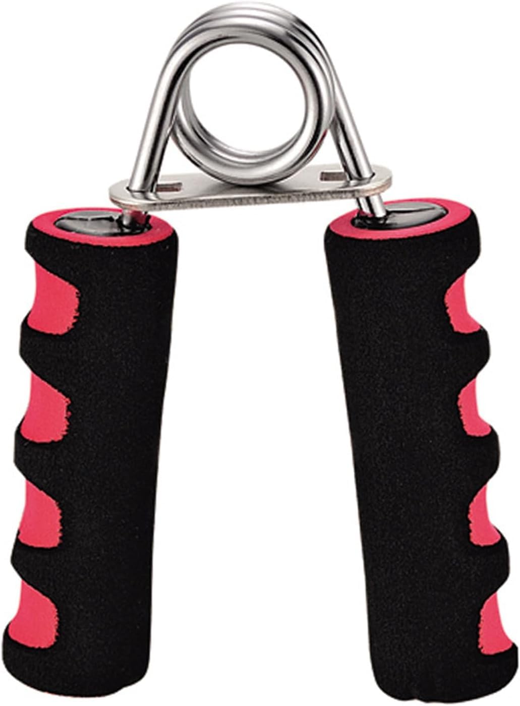 Premium Hand Grip Strengthener with Foam Handle, Hand Gripper for Men & Women for Gym Workout Hand Exercise Equipment to Use in Home (Red-Black)