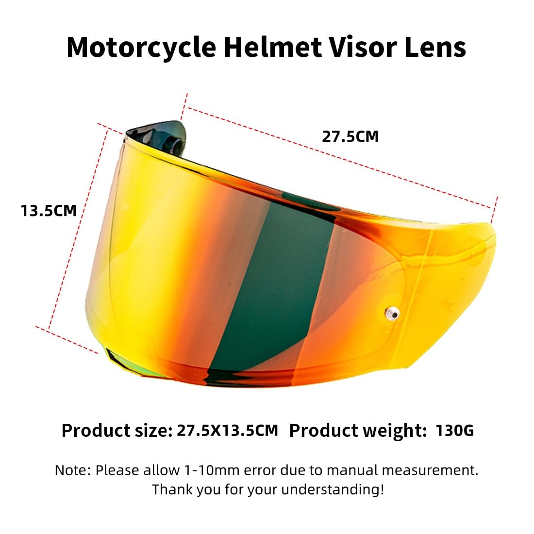 VCOROS Visera Casco Moto para FF328 FF353 FF800 | Visiera per Casco Integrale da Moto,Visera de Lente para Casco Protección contra Viento,Accesorios para Cascos de Moto