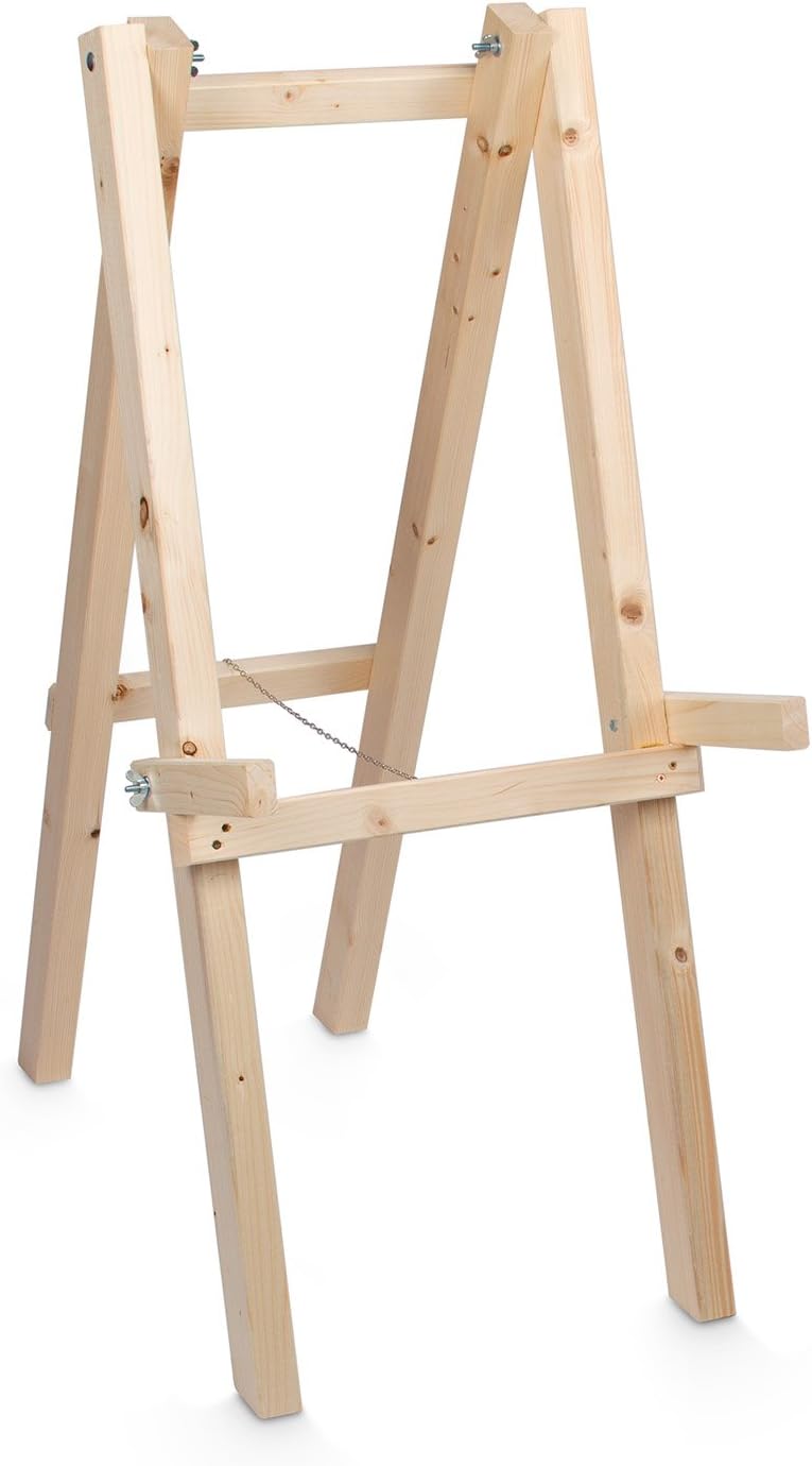 Target Archery Disc Stand for Archery Targets, Made of solid Wood, Four Legged Stand