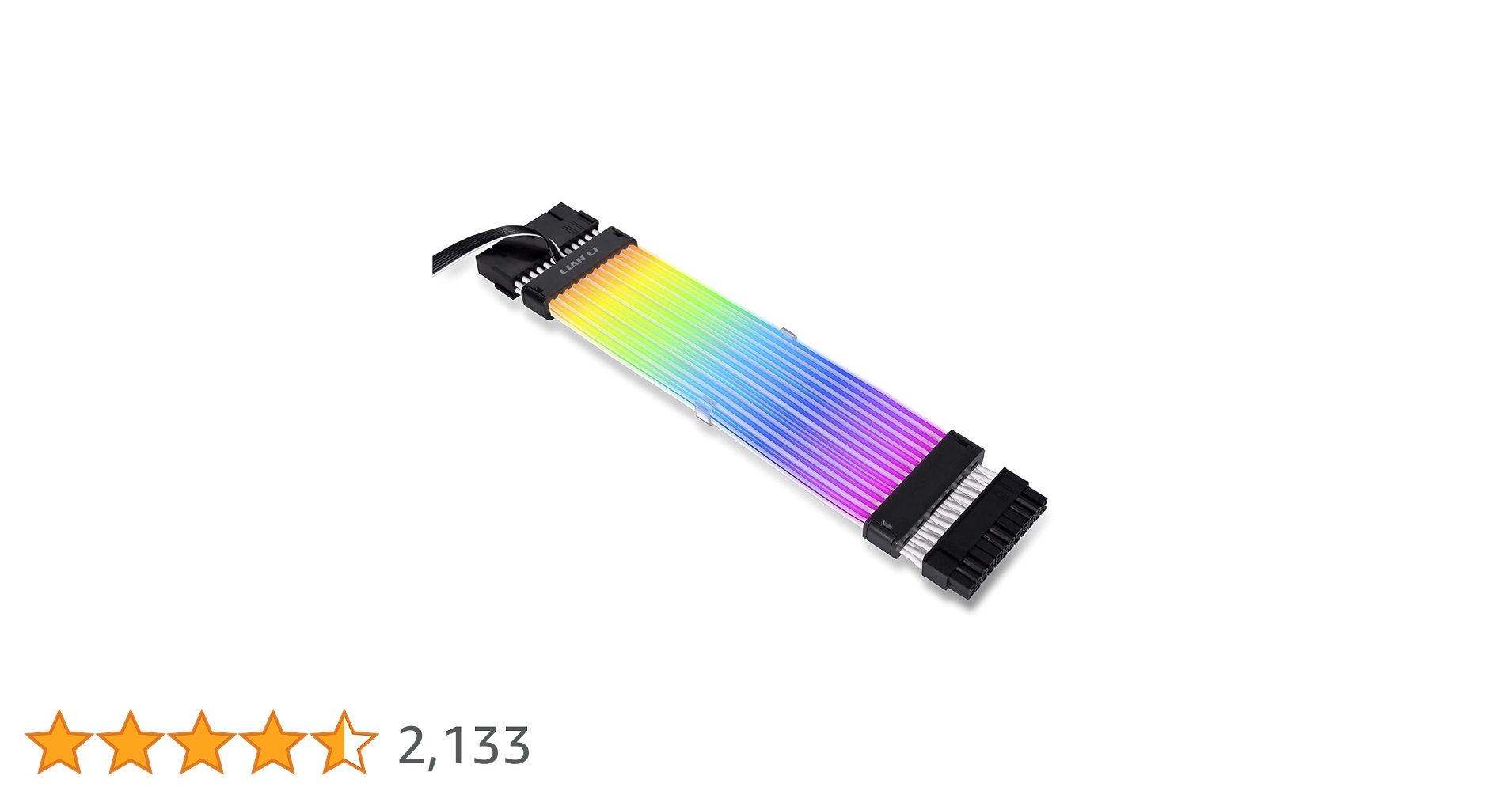 【未使用】Lian Li Strimer Plus V2 ATX24pin Lian Li Strimer Plus V2 RGB PSU Extension Cable ATX 24Pin