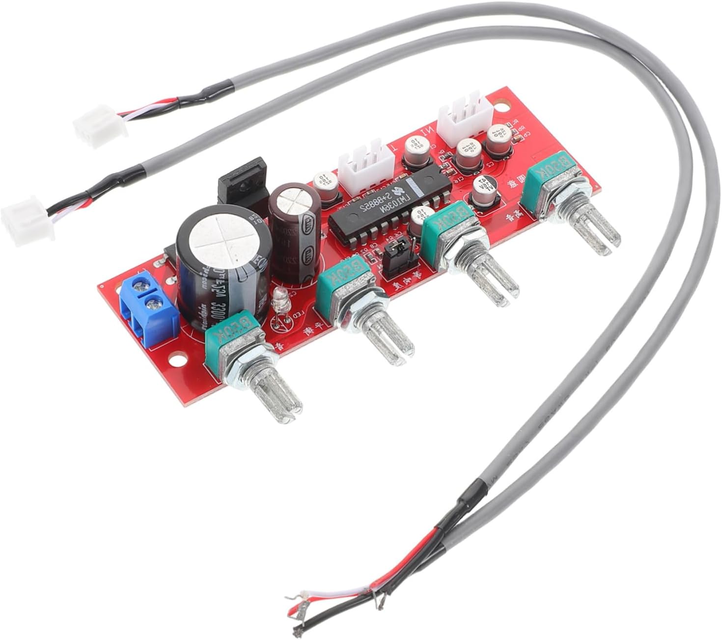 Tone Control Board Preamplifier Volume Control Module with Bass and Treble Adjustments for Audio Amplifier Systems