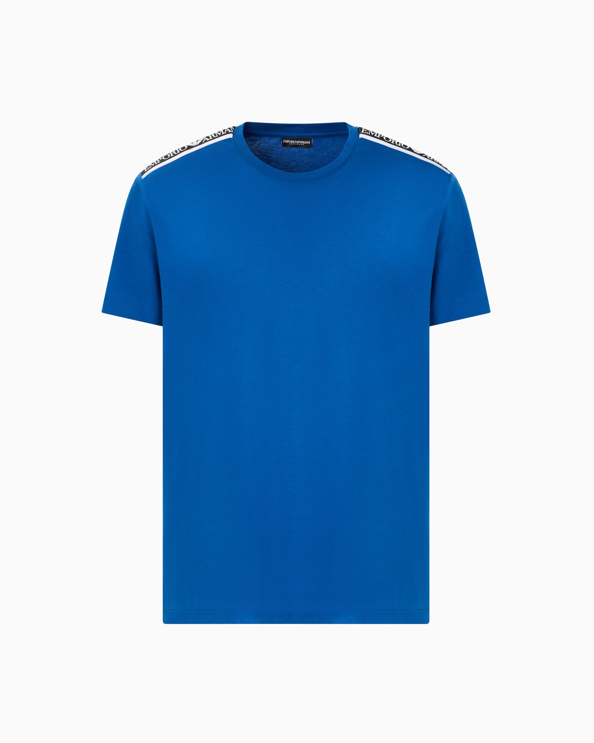 Emporio Armani Man Logo Tape Round-Neck T-Shirt Blue L